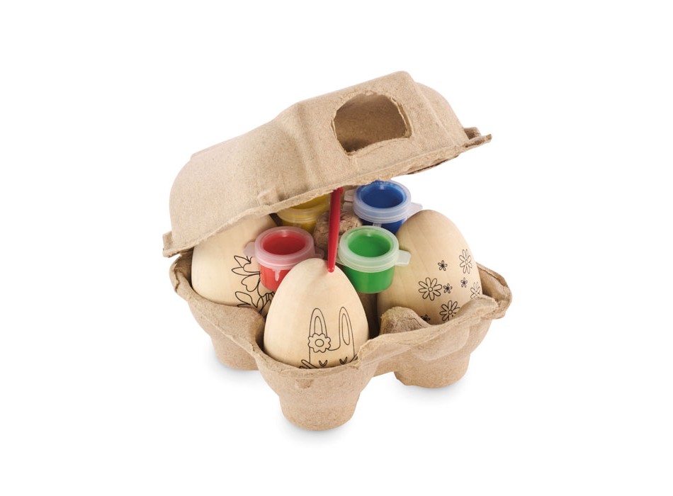 EISET - Set per dipingere le uova in legno