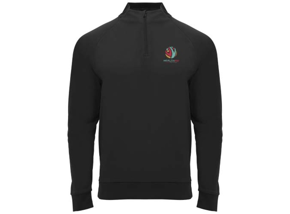 Felpa a maniche lunghe con zip a un quarto unisex da 200 g/m² Epiro