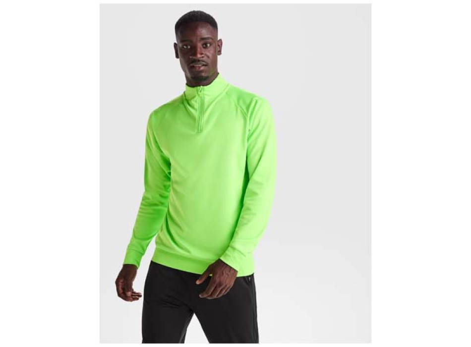 Felpa a maniche lunghe con zip a un quarto unisex da 200 g/m² Epiro
