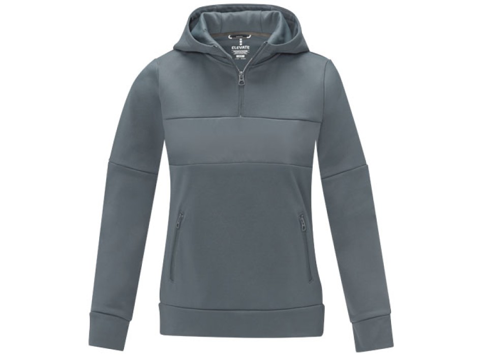 Felpa anorak con cappuccio da donna a mezza zip Sayan