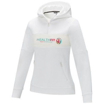Felpa anorak con cappuccio da donna a mezza zip Sayan