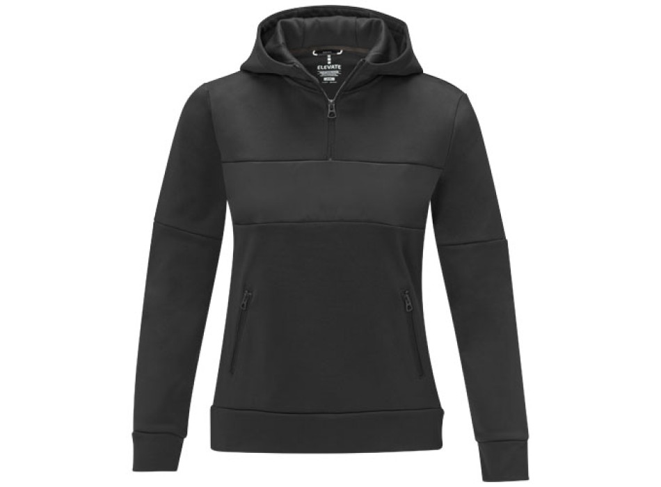 Felpa anorak con cappuccio da donna a mezza zip Sayan
