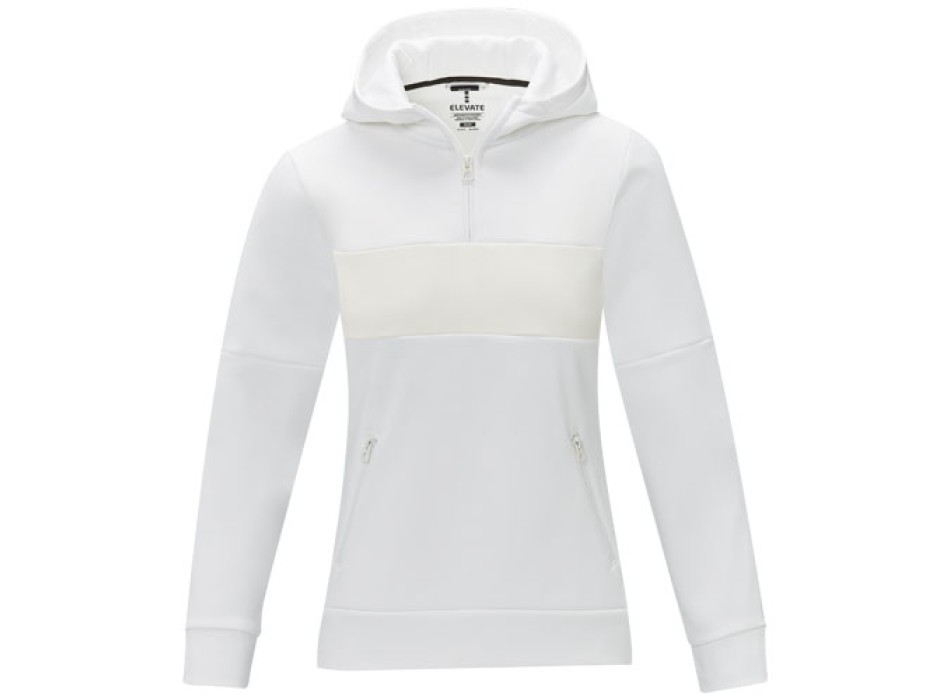 Felpa anorak con cappuccio da donna a mezza zip Sayan