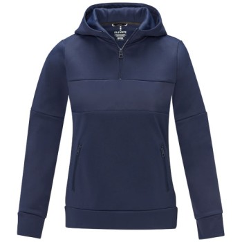 Felpa anorak con cappuccio da donna a mezza zip Sayan