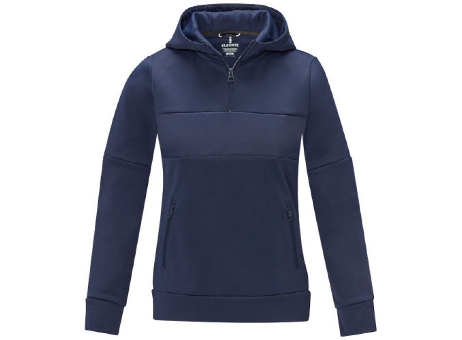 Felpa anorak con cappuccio da donna a mezza zip Sayan