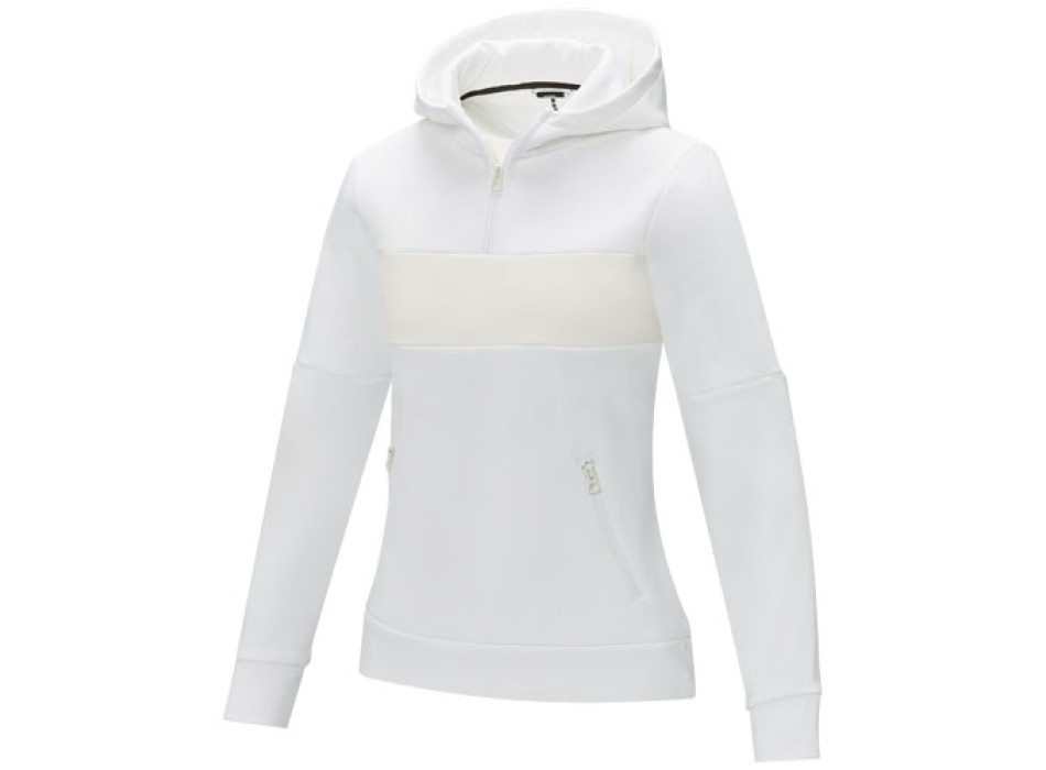 Felpa anorak con cappuccio da donna a mezza zip Sayan