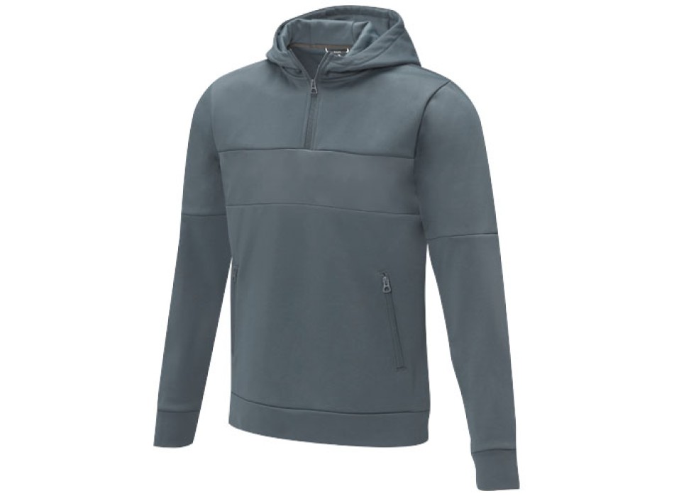Felpa anorak con cappuccio da uomo a mezza zip Sayan