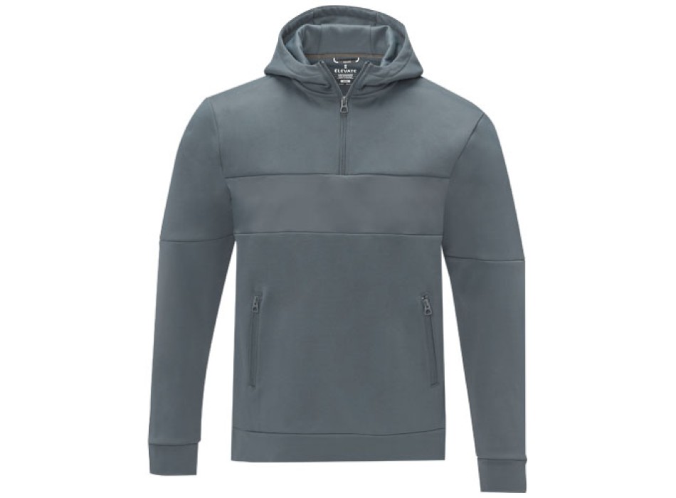 Felpa anorak con cappuccio da uomo a mezza zip Sayan
