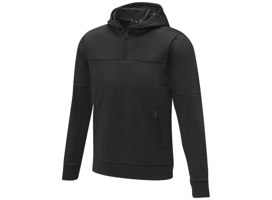 Felpa anorak con cappuccio da uomo a mezza zip Sayan