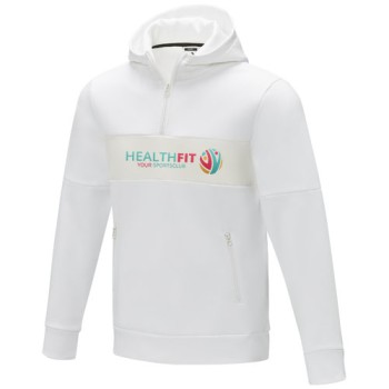 Felpa anorak con cappuccio da uomo a mezza zip Sayan