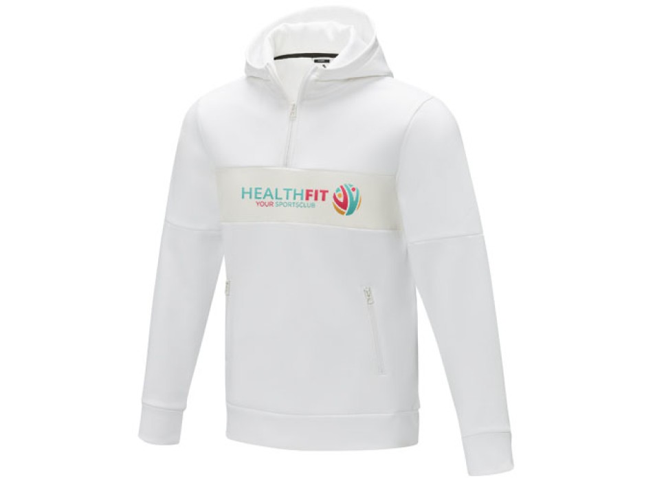 Felpa anorak con cappuccio da uomo a mezza zip Sayan