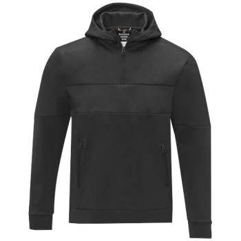 Felpa anorak con cappuccio da uomo a mezza zip Sayan