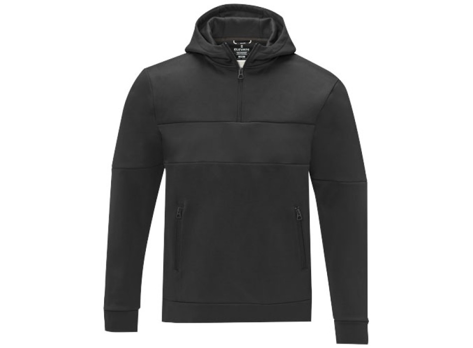 Felpa anorak con cappuccio da uomo a mezza zip Sayan
