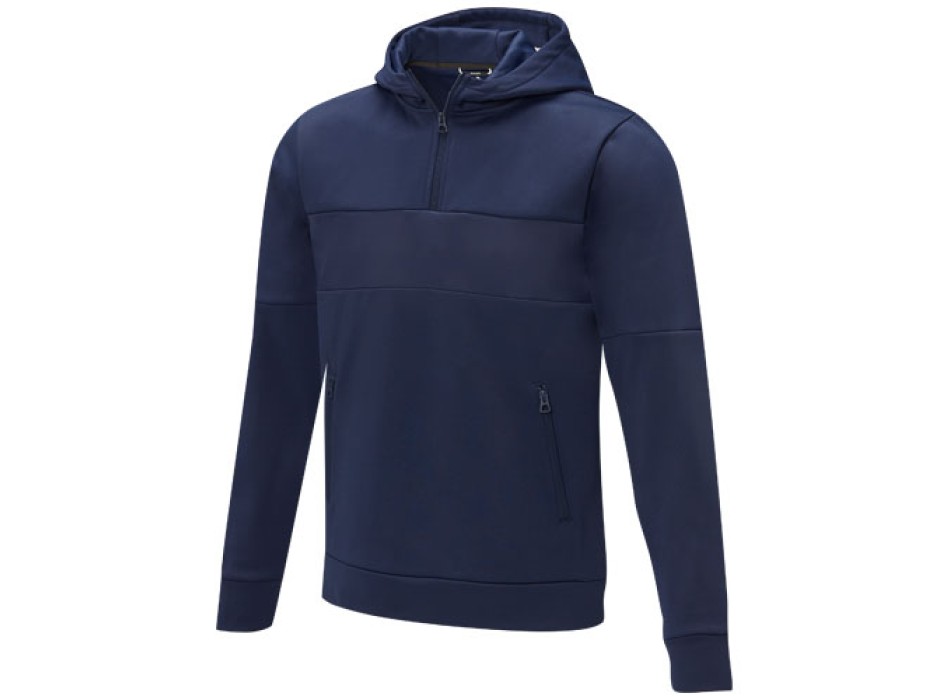 Felpa anorak con cappuccio da uomo a mezza zip Sayan