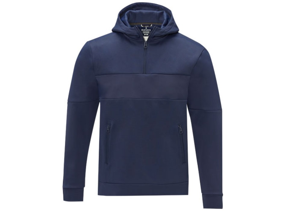 Felpa anorak con cappuccio da uomo a mezza zip Sayan