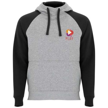 Felpa con cappuccio unisex bicolore Badet