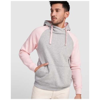 Felpa con cappuccio unisex bicolore Badet