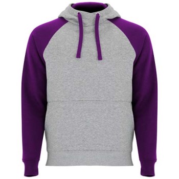 Felpa con cappuccio unisex bicolore Badet
