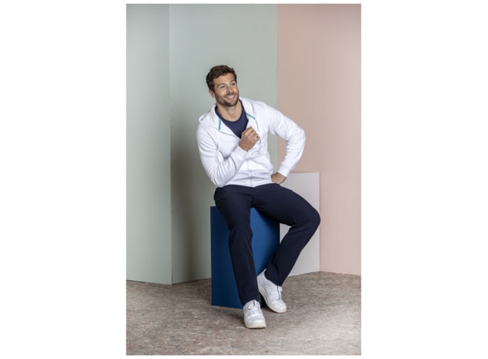 Felpa Ruby da uomo con cappuccio e full zip in tessuto organico riciclato