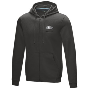Felpa Ruby da uomo con cappuccio e full zip in tessuto organico riciclato