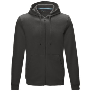 Felpa Ruby da uomo con cappuccio e full zip in tessuto organico riciclato