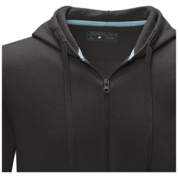 Felpa Ruby da uomo con cappuccio e full zip in tessuto organico riciclato