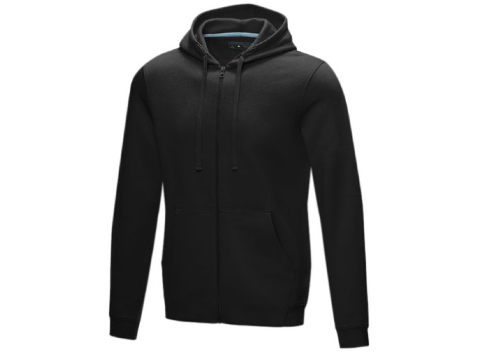Felpa Ruby da uomo con cappuccio e full zip in tessuto organico riciclato