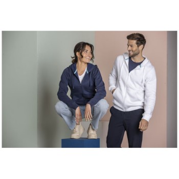 Felpa Ruby da uomo con cappuccio e full zip in tessuto organico riciclato