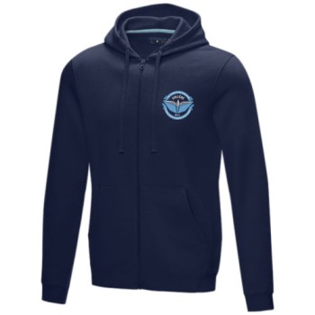 Felpa Ruby da uomo con cappuccio e full zip in tessuto organico riciclato