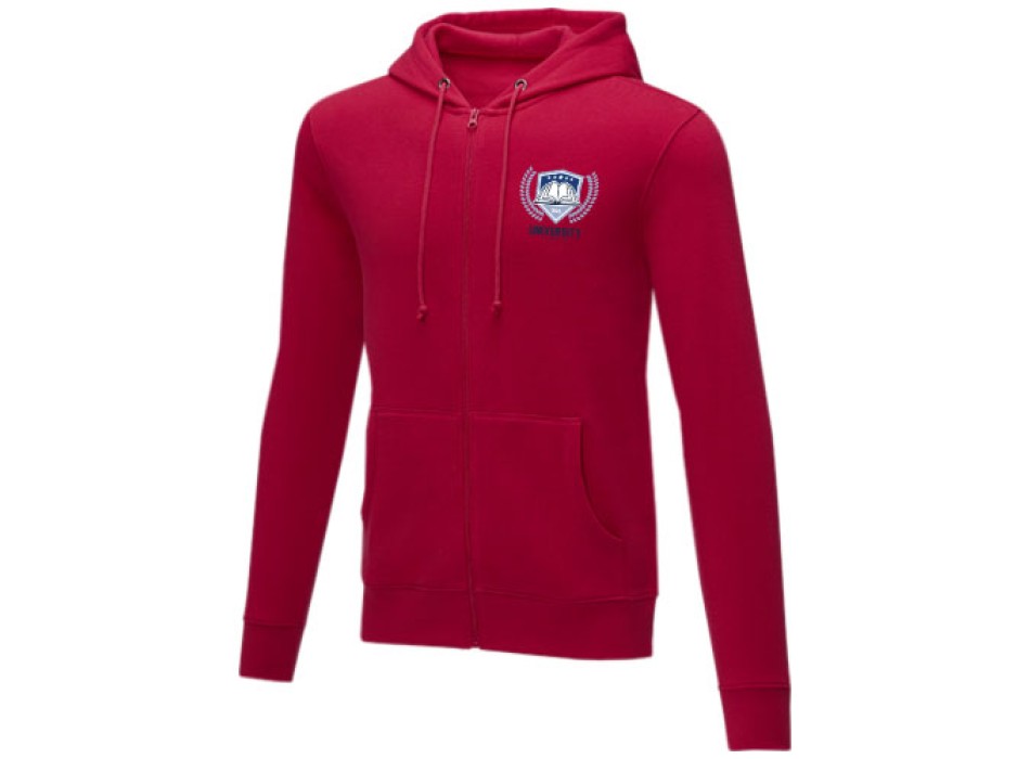 Felpa Theron con cappuccio full zip da uomo