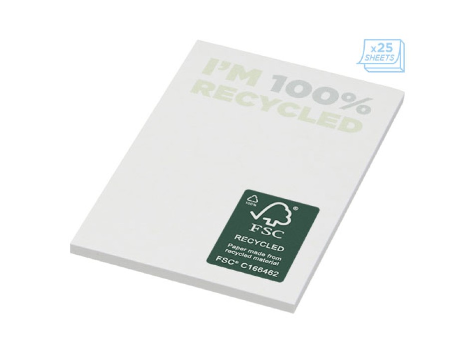 Foglietti adesivi in carta riciclata 50 x 75 mm Sticky-Mate® 