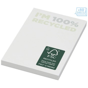 Foglietti adesivi in carta riciclata 50 x 75 mm Sticky-Mate® 