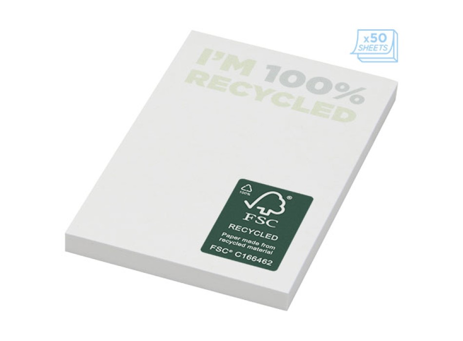 Foglietti adesivi in carta riciclata 50 x 75 mm Sticky-Mate® 