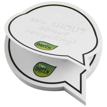 Foglietti adesivi in carta riciclata a forma di fumetto Sticky-Mate®