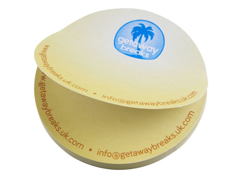 Foglietti adesivi in carta riciclata a forma rotonda Sticky-Mate®