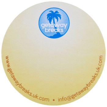 Foglietti adesivi in carta riciclata a forma rotonda Sticky-Mate®