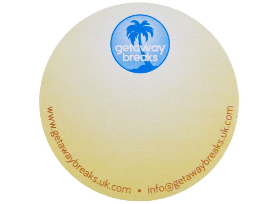 Foglietti adesivi in carta riciclata a forma rotonda Sticky-Mate®