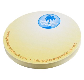 Foglietti adesivi in carta riciclata a forma rotonda Sticky-Mate®