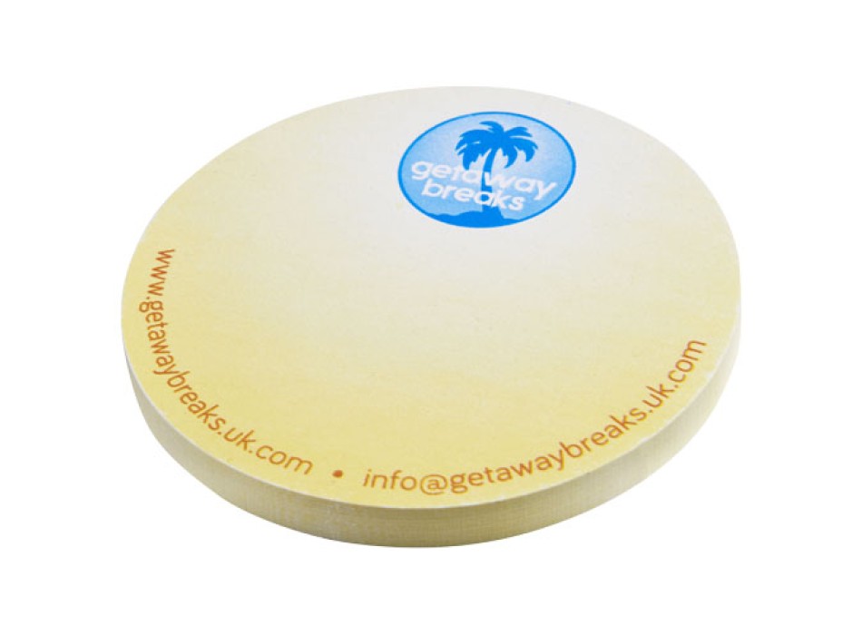 Foglietti adesivi in carta riciclata a forma rotonda Sticky-Mate®