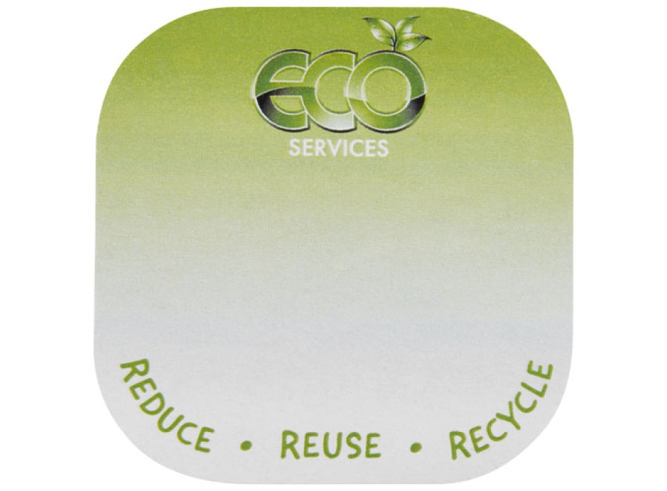 Foglietti adesivi in carta riciclata quadrati con angoli arrotondati Sticky-Mate®