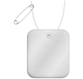  Gancio rettangolare in PVC catarifrangente XXL con catenella RFX™