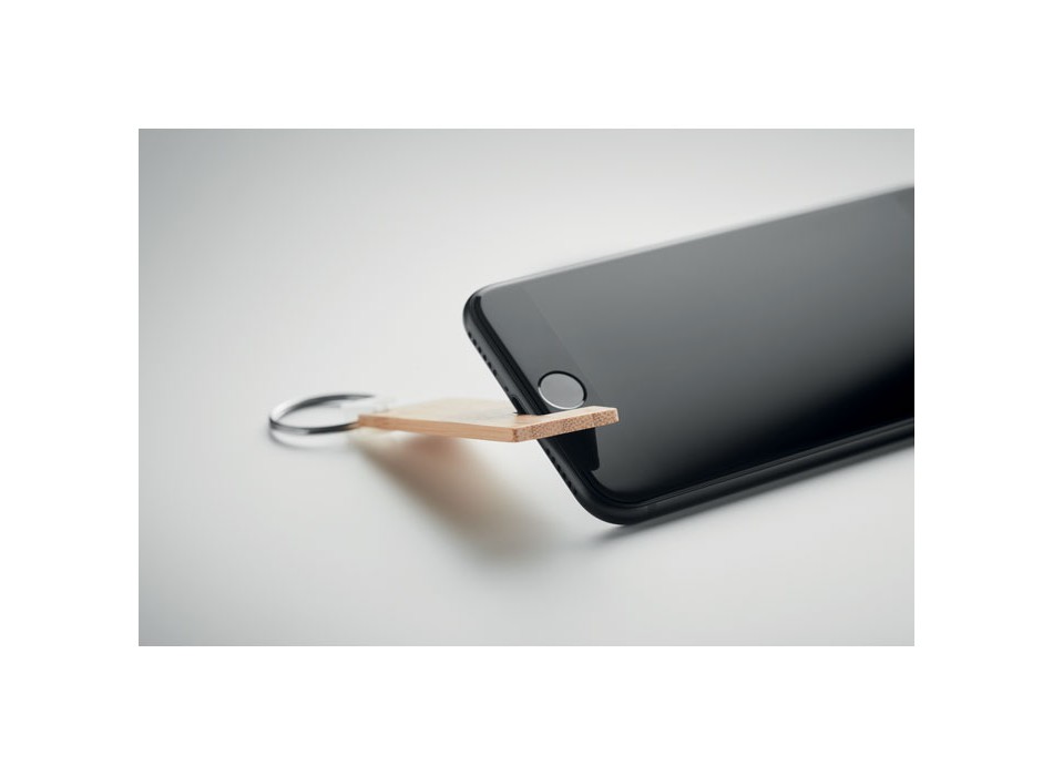 GANKEY - Supporto in bamboo e portachiav