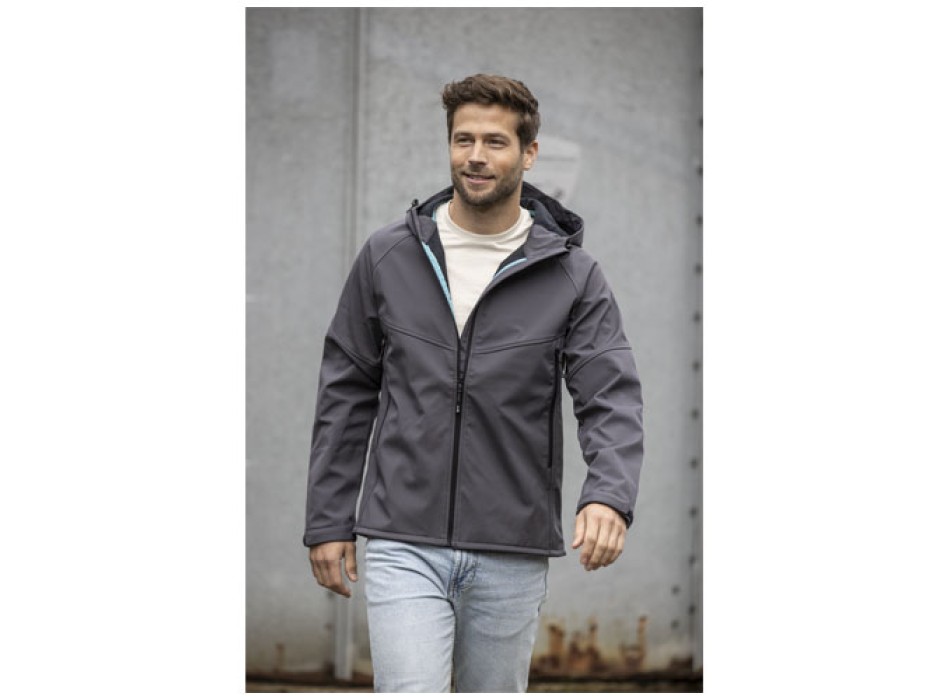 Giacca Coltan da uomo in softshell riciclato