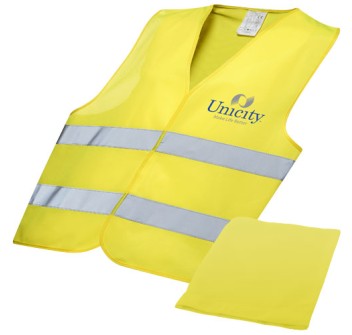 Gilet di sicurezza Watch-out in custodia per uso professionale