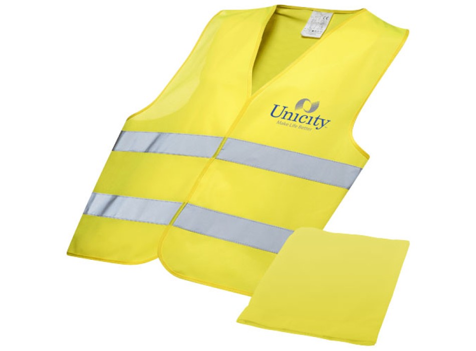 Gilet di sicurezza Watch-out in custodia per uso professionale