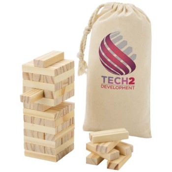 Gioco con torre impilabile in legno Jumble