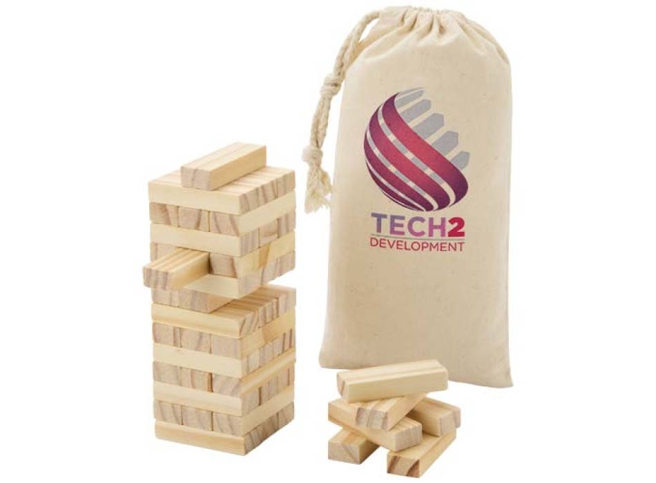 Gioco con torre impilabile in legno Jumble