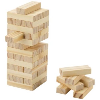 Gioco con torre impilabile in legno Jumble