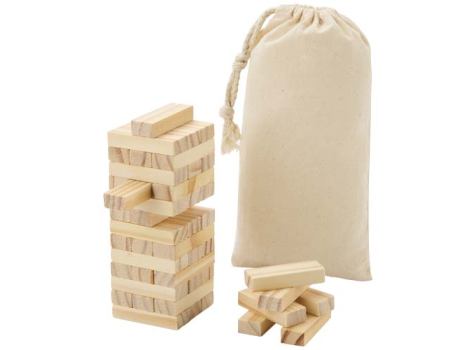 Gioco con torre impilabile in legno Jumble