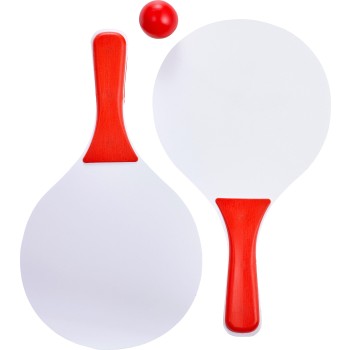 Gioco racchette da spiaggia in legno Eliza